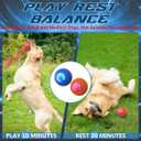 2025 New Shaky Ball Toy for Dogs, Vibrating Dog Ball,Shaking Dog Ball, Interactive Dog Ball,USB Rechargeable Automatic Moving Dog Toy Ball,for Small Medium Large Dogs(2PCS-A) (A)