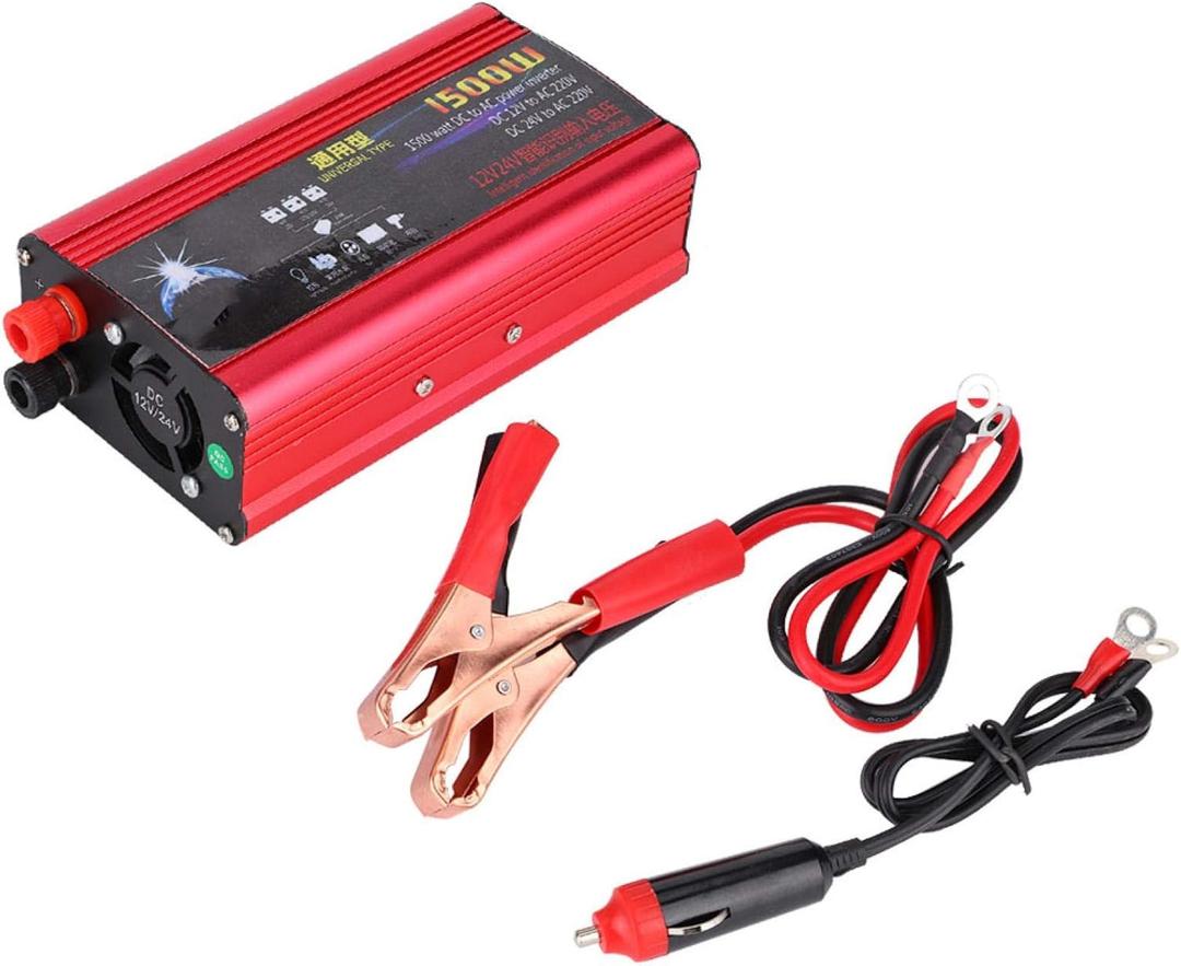 Inverter 12V To 240V-Inverter 12V to 240V - Pure Sine Power Inverter 1500W Car Power Inverter USB Charger Converter Adapter Modified Sine DC 12V/24V to AC 220V Premuim conversor