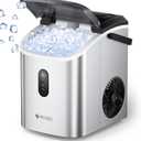 ecozy Nugget Ice Maker Countertop, Smart Portable Crushed Ice Maker with Voice Control, Pellet Chewable Ice 33lbs/24H, Self-Cleaning, with APP WiFi, Timer Function and Status Alerts, Bonus TDS Meter