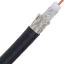RG6/U Coaxial Cable 250' FT Dual Shield 18 AWG Copper Clad Steel HDTV High Speed 75 Ohm Impedance Audio Video Inwall Digital RG-6 in-Wall Bulk, No Connectors