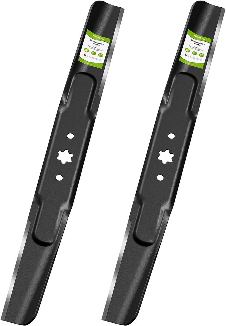942-04308 Lawn Mower Blades for Cub Cadet Troy Bilt Craftsman 42" Deck Riding Mower, 6 Star Hole 42 inch Mulching Mower Blades, Replace 942-04308A, 942-04312, 742-04312,742-04308A(2Pack)