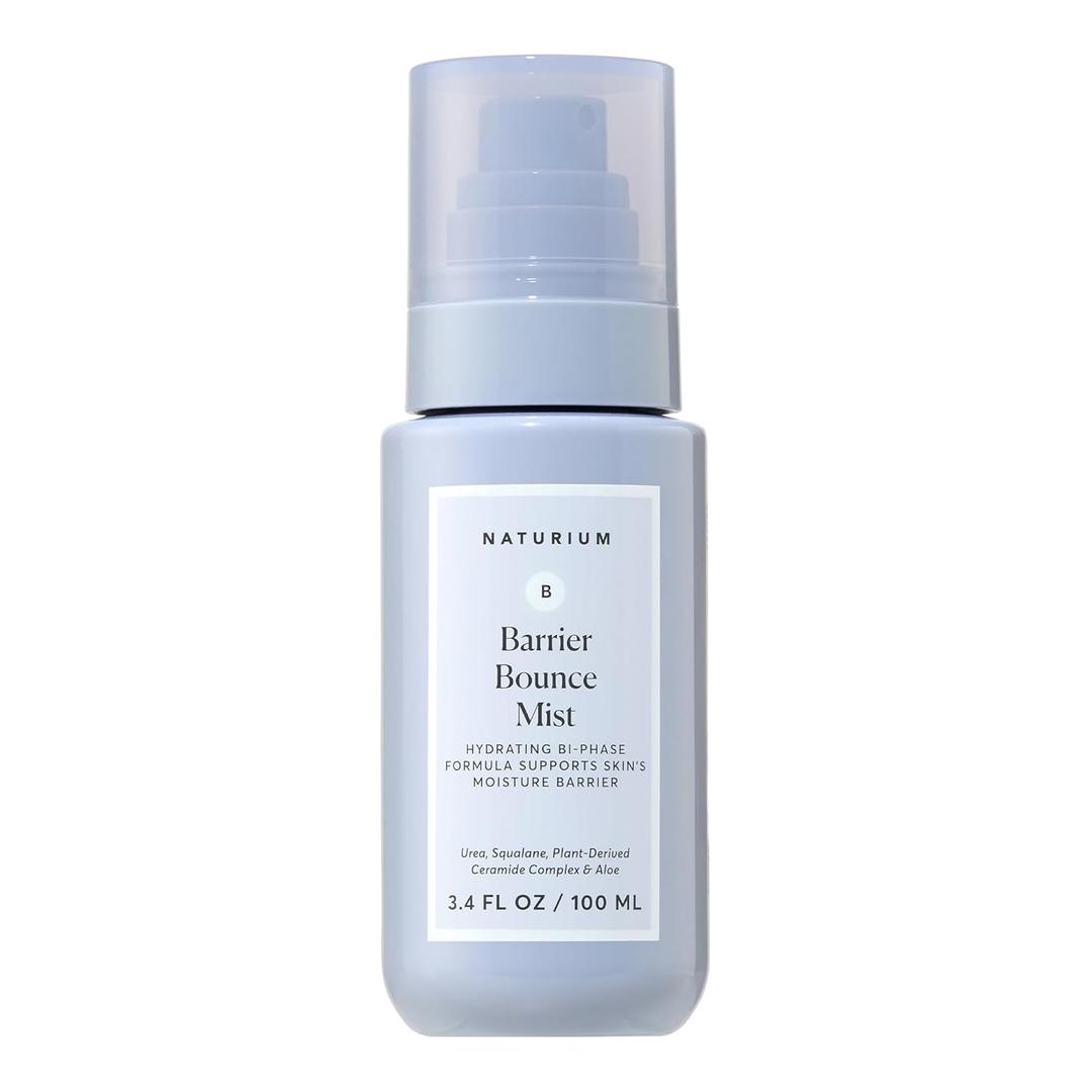 Naturium Barrier Bounce Mist, Hydrating Skincare with Urea, Squalane, Plant-Derived Ceramide & Aloe, 100 mL / 3.4 fl oz