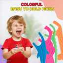 Biodegradable Kids Flossers -200 Pack, Natural Kids Floss Picks, Fluoride Free, Biodegradable Floss Pick, Organic Animal Dental Floss Picks, Dental Floss Sticks - 4 Fun Animal Designs