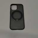 TORRAS 360 Magnetic Stand for iPhone 17 Case, [Rotatable Sturdy Kickstand][Fit for MagSafe][4X Mil-Grade Shockproof] Slim Translucent Phone Cover, Camera Button, Obsidian Black, Ostand O3 Fitness