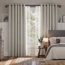 Double Curtain Rods 32 to 115 Inches, HOTOZON Blackout Double Curtain Rods for Windows 83 to 111 Inches (6.9-9.25 ft), 6/8 Inches Wrap Around Room Darkening Telescoping Drapery Rod, Bronze