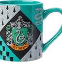 Silver Buffalo Harry Potter Slytherin House Crest, Ceramic Mug, 14oz | Hogwarts, 0.4 Liters