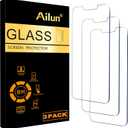Ailun Screen Protector for iPhone 17e / iPhone 16e / iPhone 14 / iPhone 13 / iPhone 13 Pro [6.1 Inch] Display 3 Pack Tempered Glass, Case Friendly [Not for iPhone 16 6.1 Inch]