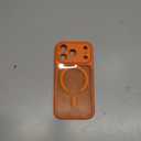 CANSHN Magnetic Compatible with iPhone 17 Pro Case, Upgraded [Full Camera Protection] [Compatible with Magsafe] [Translucent Matte] Shockproof Protective Phone Cover 6.3 Inch - Orange