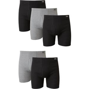 Hanes Men's Underwear Boxer Briefs Pack, Cotton ComfortSoft Boxer Brief for Men, Moisture-Wicking Breathable, Multipack (Medium)