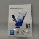 Pink Wireless Lavalier Microphone for iPhone & Android - Mini Clip-On Mic with Noise Cancellation, 65ft Range, 8H Battery, USB-C/Lightning - for TikTok, YouTube, Podcast, Live Streaming