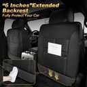 AOMSAZTO Seat Covers Fit for Ford F150 2009-2024 2025 2026 - F250/F350/F450 2017-2024 2025 2026 Full Set Faux Leather Waterproof Truck Car Seat Covers (5 Seats, Black)
