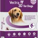 Vectra 3D for Dogs Flea, Tick & Mosquito Treatment & Prevention for Large Dogs (56 to 95 lbs) , 6 month supply