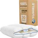 TUMBLE 6-Chamber Adjustable Bed Pillow & Pillowcase | Back, Side & Stomach Sleepers | Cooling Cover | Memory Foam & Gel Fiber Fill | Customize Your Comfort | CertiPUR/Oeko-Tex | Standard Queen 1 Pack