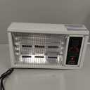 Comfort Zone Portable Indoor Radiant Space Heater, 1500 watts, Adjustable Thermostat, All Metal Body, Wire Element, Overheat Protection, Radiant Heat, Ideal for Home, Garage, or Workshop, White