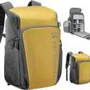 K&F CONCEPT Professional Camera bag Backpack 25L Large Capacity Camera Case with Raincover 15.6 Inch Laptop Compartment Compatible with Canon/Nikon/Sony/DJI Mavic Drone Travel Camera Backpack (Lemon Yellow)