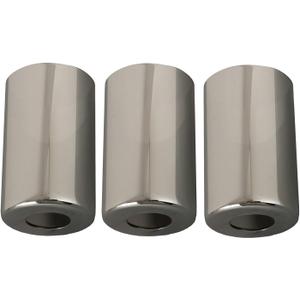 3 Pack Modern Style Glass Shade Replacement, Smoky Grey Cylinder Light Fixture Replacement Glass Globe or Glass Cover with 1-5/8-Inch Fitter for Chandelier Wall Sconce Pendant Light G0113