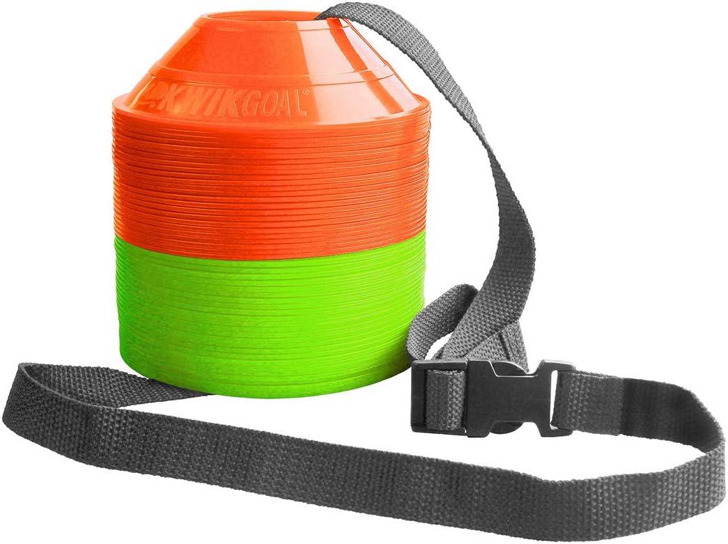 Kwik Goal Mini Disc Cone Kit (30-Pack), Green/Orange