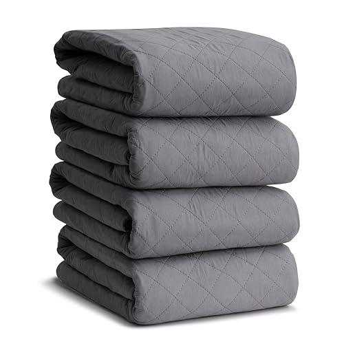 Brosive Incontinence Pads for Bed 36x52 Inch(4Pack),Hide Stain Washable Bed Pads for Adult,Non Slip Heavy Absorbency Bed Wetting Pads for Elderly,Bed Protector Pad,Reusable Waterproof Bed Pad Washable, Gray Brosive Incontinence Pads for Bed 36x52 Inch(4Pack),Hide Stain Washable Bed Pads for Adult,Non Slip Heavy Absorbency Bed Wetting Pads for Elderly,Bed Protector Pad,Reusable Waterproof Bed Pad Washable, Gray