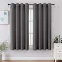 Cucraf Premium Curtains Size 52'45 Inch 132*114CM Color Grey 2 PCS
