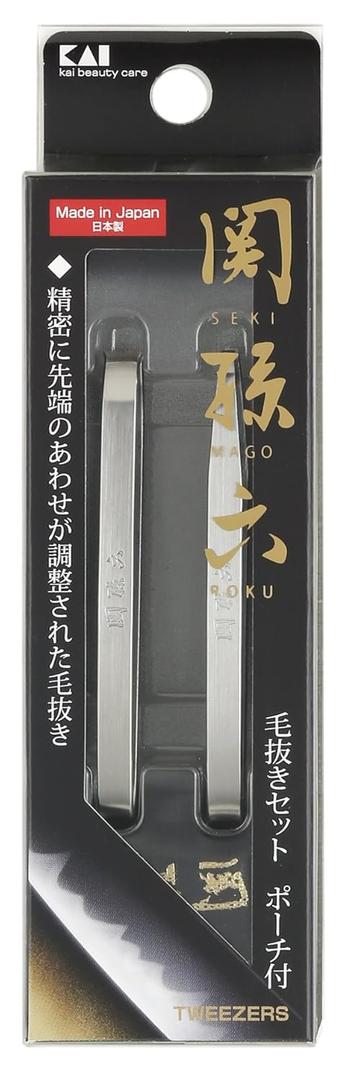 Seki Magoroku Tweezers Set with Pouch Hc1834 by Kai
