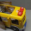 Fisher-Price Little People Toddler Toy Big Yellow School Bus & Community Heroes Set, Musical Pull-Along Vehicle & 9 Figures for Kids Ages 1+ Years