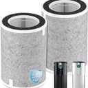 HP202 HP201 Replacement Filter Compatible with Shark HP200 HP300 Series & HC502 Air Puri-fier MAX, HP232 HP301 HP302 HC502, H13 True HEPA & Active Carbon Filter, Part # HE2FKBAS, HE2FKBASMB, 2 Pack