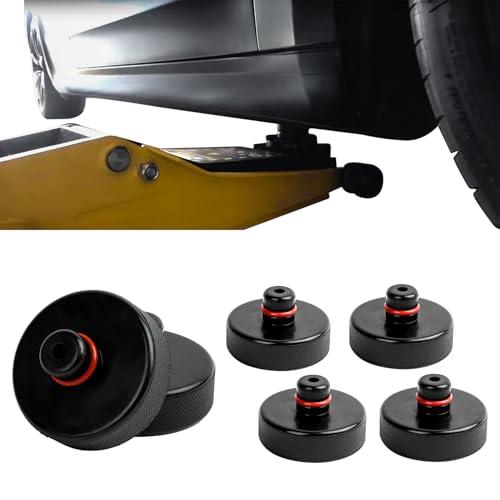 psler Jack Pad for Tesla 3/Y/X/S - Lifting Pucks for Tesla Model 3/Y/X/S Accessories 2016 to 2025 Quick Floor Jack Stand Rubber Pad Car Tire Lift Point Protect Blocks Parts Kit 4 Packs Black