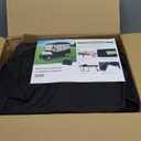 Golf Cart Enclosure 4 Passenger for EZGO RXV 2+2 600D Waterproof Windproof Driving Rain Cover Fit 4-Seater 80" Extended Roof 4-Sided Clear Windows Roll-up Door Black