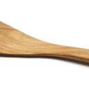 FAAY 11.5 Left-Hand Compact Wooden Spatula  Angled Teak Turner for Left-Handed Cooking, Flat Wide Blade for Stir-Fry, Flipping & Scraping, Handcrafted Thai Teak, Safe for Nonstick Cookware