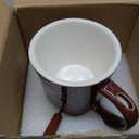 Chocolate Melting Mug Cheese Candy Mini Fondue Pot With Forks (Brown)