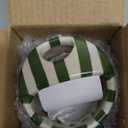 Coffee Mug Espresso Cup 10oz Ceramic Coffee Mugs Porcelain Coffee Cup Hand-Painted Striped Art Multiple Use for Kitchen, Dining-Green