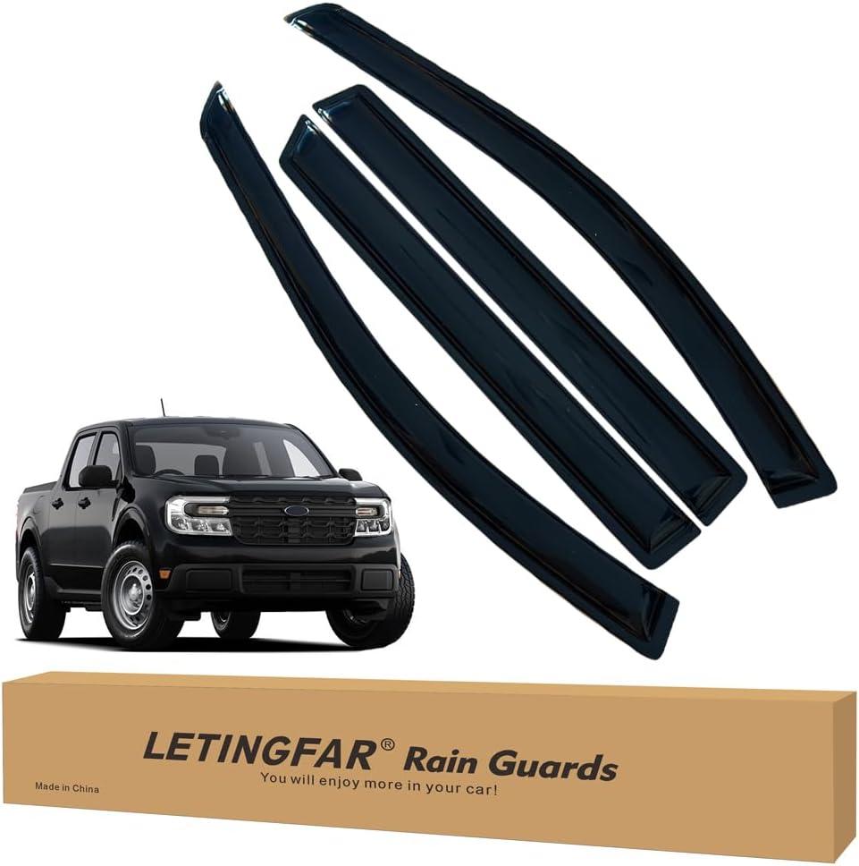 Window Visors Rain Guards for Ford Maverick XL XLT Lariat 2022 2023 2024 Accessories, Wind Deflectors Vent Shades for Ford Maverick
