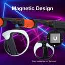 DEVASO Magnetic VR Gun Stock for PSVR2, 3-in-1 Changing VR Handle Accessories for Playstation VR2, Handle Attachment with Shoulder Straps for Enhance FPS Gaming Experience