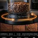 Conical Coffee Bean Grinder, 38 Precise Settings, Anti-Static