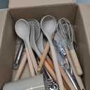 Kitchen Utensils Set- 35 PCs Cooking Utensils with Grater,Tongs, Spoon Spatula &Turner Made of Heat Resistant Food Grade Silicone and Wooden Handles Kitchen Gadgets Tools Set for Nonstick Cookware (Khaki)