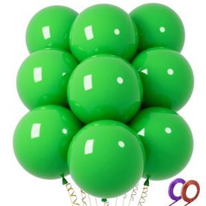 32Pcs Green Big Balloons 18 Inch, Round Large Latex Party Balloons for Birthday Wedding Decorations (Dark green)