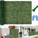 Artificial Boxwood Backdrop Roll: 40"x120" (33.5 sqft) UV-Anti Greenery Faux Grass Hedge for Indoor Outdoor Green Wall Decor, Patio Privacy Screen, Garden Fence Covering