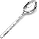 KINGSTONE 8.09-inches Hammered Dinner Spoons Set, 16-Piece 18/10 Stainless Steel Tablespoons, Food Grade Silverware Spoons for Home, Kitchen, Weddings, Parties or Restaurant, Dishwasher Safe
