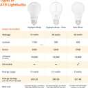 Amazon Basics A19 LED Light Bulbs, 60 Watt Equivalent, Energy Efficient 9W, E26 Standard Base, Soft White 2700K, Dimmable, 10,000 Hour Lifetime , 6-Pack