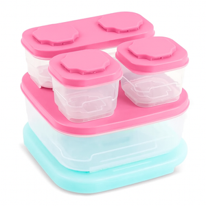 Wholesale 5pc Lunch Set w/ Ice - Pink