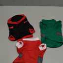 Xuniea 3 Pieces Christmas Dog Shirt Soft Dog Santa Costume Warm Puppy Outfit Cute Xmas Clothes for Small Medium Pet Christmas Cosplay Apparel(S (3-5 lbs))