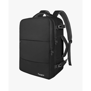 Taygeer Travel Laptop Backpack for Men Women, Airplane Approved Travel Backpack Suitcase with Usb Charging Port, Lightweight College 35l Luggage Bag 15.6inch Laptop Mochila Gifts for Business,Black 12x18x7 inch
