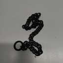 Black Dog Chain Collar 11mm/15mm/19mm Cuban Link Chain Dog Collar Chew Proof Dog Chain Collar Walking Training for Small Medium Large Dogs 12-26inch(11mm,12inch)