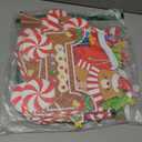 6 PCS Christmas Train Yard Signs with LED Lights, Xmas Gingerbread Outdoor Decorations with Stakes, Santa Snowman Garden, Yard, Lawn, Patio, Pathway Decor