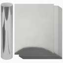 8.5 x 11 Silver Cardstock Paper, Goefun 60 Sheets Metallic Reflective Cardstock Foil Paper for Crafting Scrapbooks Greeting Cards and Invitations（250 gsm）