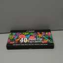 Fabric Markers Permanent for Clothes, 40 Colors Dual Tip with Fine and Chisel Tips Paint Pens for Clothing Canvas Tote Bags T-Shirt and Shoes, Non Toxic Ink for Kids and Adults