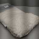 MIULEE Extra Thick Non Slip Bathroom Rug Shaggy Soft Bath Mat Plush Microfiber Absorbent Water for Shower Tub Machine Washable (Ivory, 20x30 Inches)