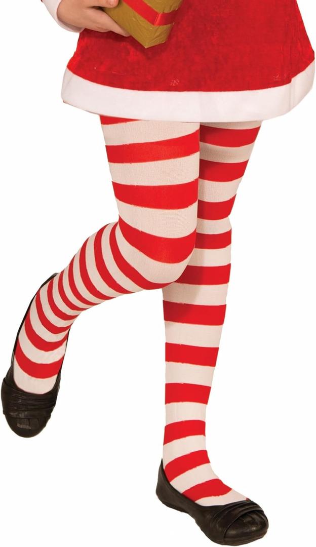 Forum Novelties Inc Striped Child Tights (Large, Candy Cane) Forum Novelties Inc Striped Child Tights (Large, Candy Cane)