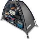Tent & RV Camping Organizer with Zippered Flap, 9-Shelf Storage. RV Shoe Organizer, Dining Tent Organizer. Organize Any Other Camp Gear/Accessories (Patented - Licensed)