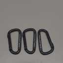 Heavy Duty Carabiner Clip, Steel Carabiners 1100lbs 3" D Shaped Spring Hook Small Clips for Hammocks, Hiking, Keychains, Outdoors and Gym, Dog Leash and Key Ring